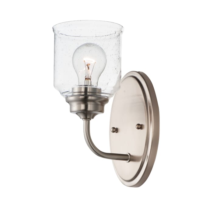 Maxim Acadia Wall Sconce in Satin Nickel Maxim Acadia Wall Sconce in Satin Nickel