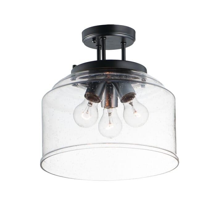 Maxim Acadia 3-Light Ceiling Light in Black Maxim Acadia 3-Light Ceiling Light in Black
