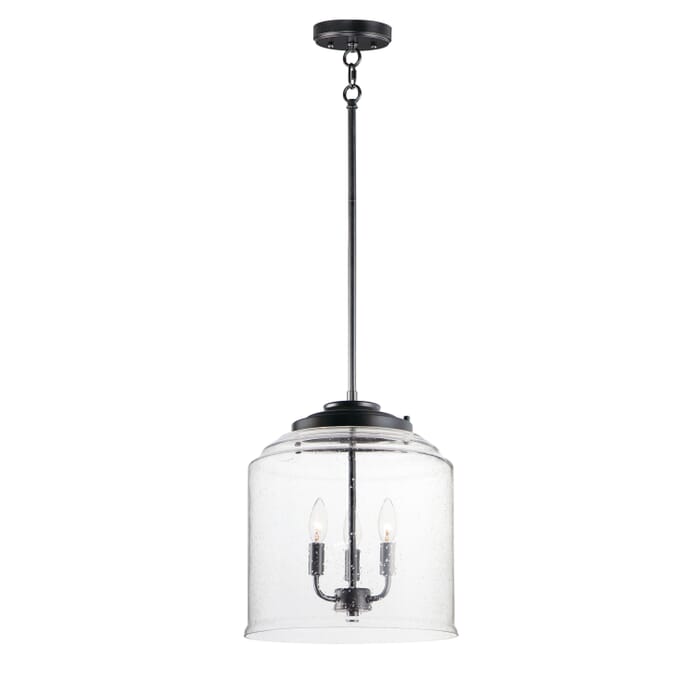 Maxim Acadia 3-Light Pendant Light in Black Maxim Acadia 3-Light Pendant Light in Black