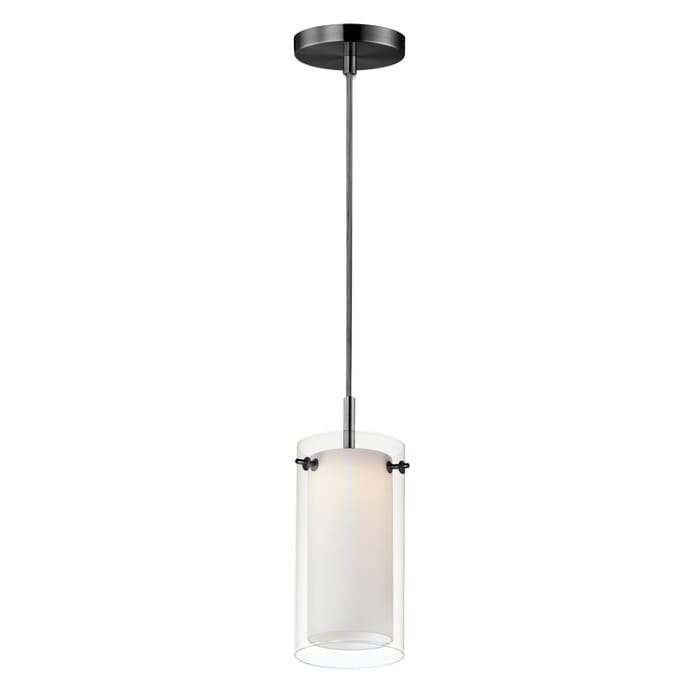 Duo 1-Light LED Mini Pendant in Black Duo 1-Light LED Mini Pendant in Black