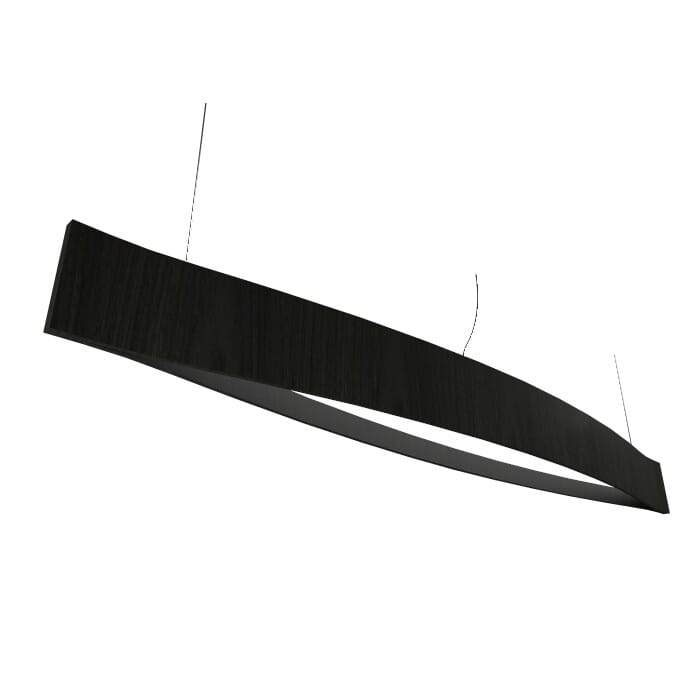 Clean LED Pendant in Charcoal