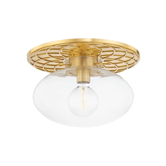 One Light Semi Flush Mount by Hudson Valley One Light Semi Flush Mount by Hudson Valley