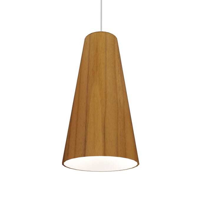 Conical 1-Light Pendant in Teak Conical 1-Light Pendant in Teak