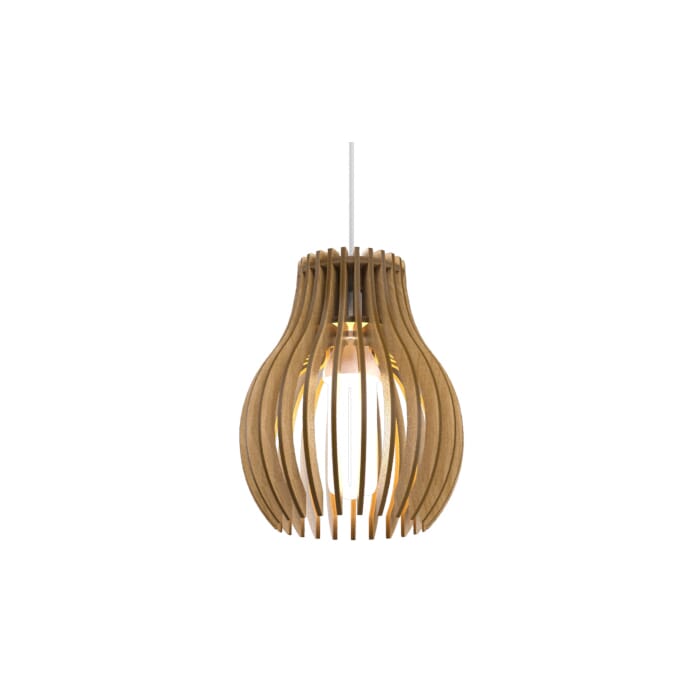 Stecche di Legno 1-Light Pendant in Louro Freijo Stecche di Legno 1-Light Pendant in Louro Freijo