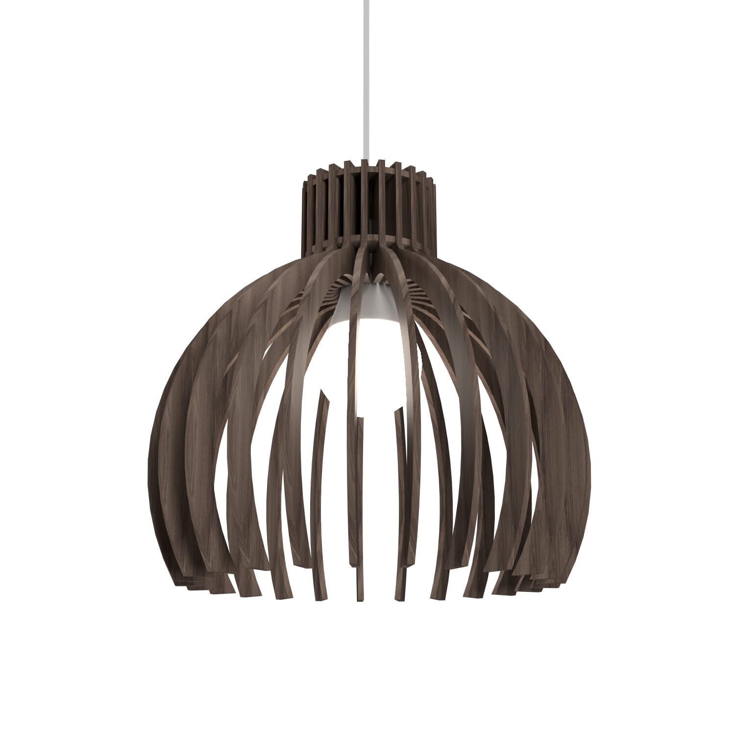 Stecche di Legno 1-Light Pendant in American Walnut