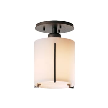Hubbardton Forge 6" Exos Round Ceiling Light in Natural Iron