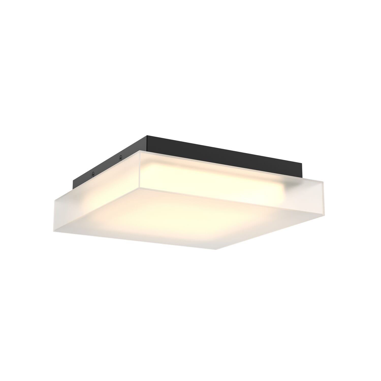 1-Light Flush Mount in Black