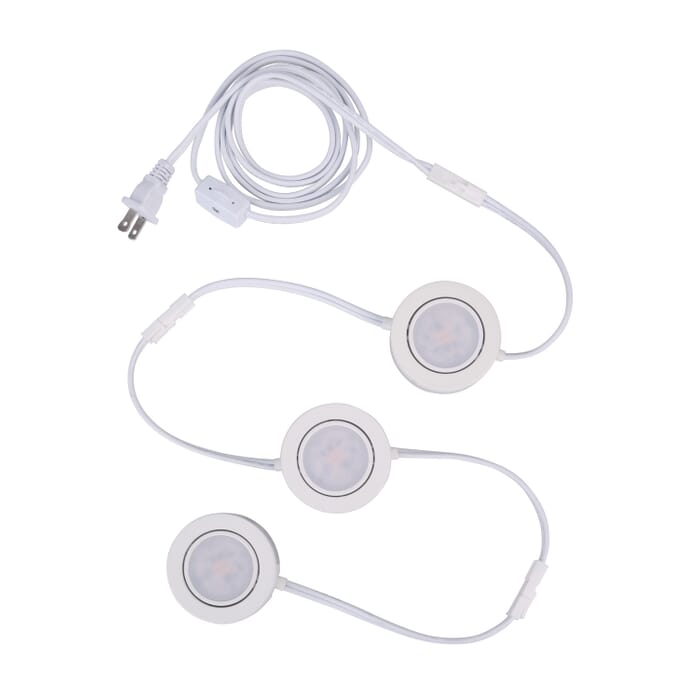 Under Cabinet Puck 3-Light LED Under Cabinet Puck in White Under Cabinet Puck 3-Light LED Under Cabinet Puck in White