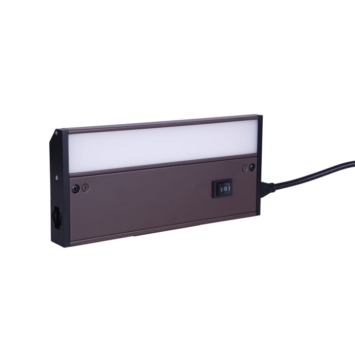 Undercabinet Light Bars 1-Light LED Under Cabinet Light Bar in Bronze Undercabinet Light Bars 1-Light LED Under Cabinet Light Bar in Bronze