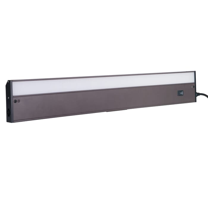 Undercabinet Light Bars 1-Light LED Under Cabinet Light Bar in Bronze Undercabinet Light Bars 1-Light LED Under Cabinet Light Bar in Bronze