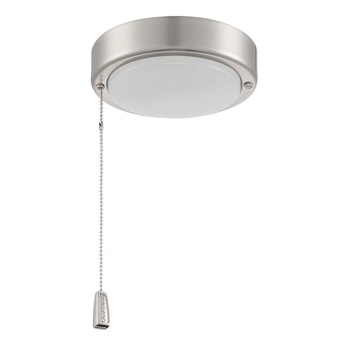 Light Kit-Disk 1-Light LED Disk Fan Light Kit in Brushed Polished Nickel Light Kit-Disk 1-Light LED Disk Fan Light Kit in Brushed Polished Nickel