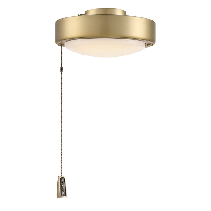 Light Kit-Disk 1-Light LED Disk Fan Light Kit in Satin Brass Light Kit-Disk 1-Light LED Disk Fan Light Kit in Satin Brass