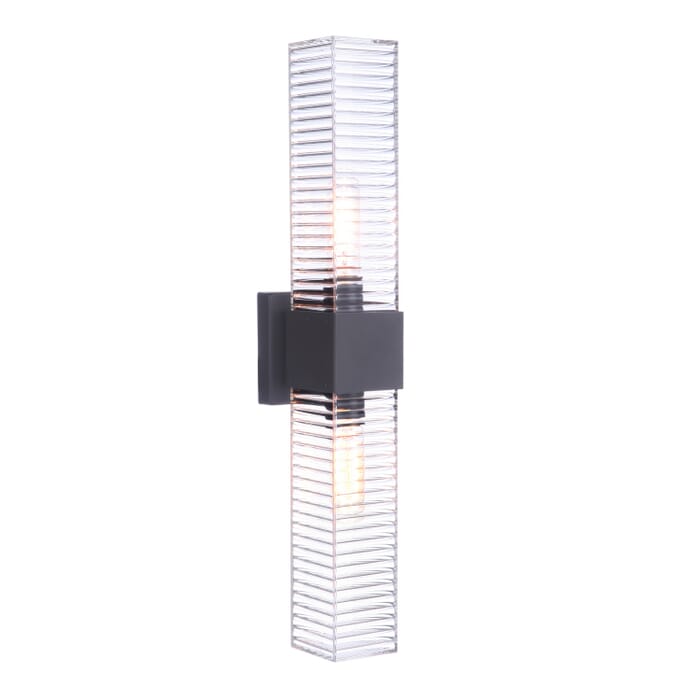 Ridge 2-Light Outdoor Wall Mount in Midnight Ridge 2-Light Outdoor Wall Mount in Midnight