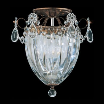 Schonbek Bagatelle 3-Light Ceiling Light in Heirloom Bronze with Clear Heritage Crystals