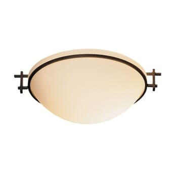 Hubbardton Forge 11" Moonband Ceiling Light in Natural Iron