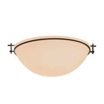 Hubbardton Forge 16" 3-Light Moonband Large Ceiling Light in Natural Iron