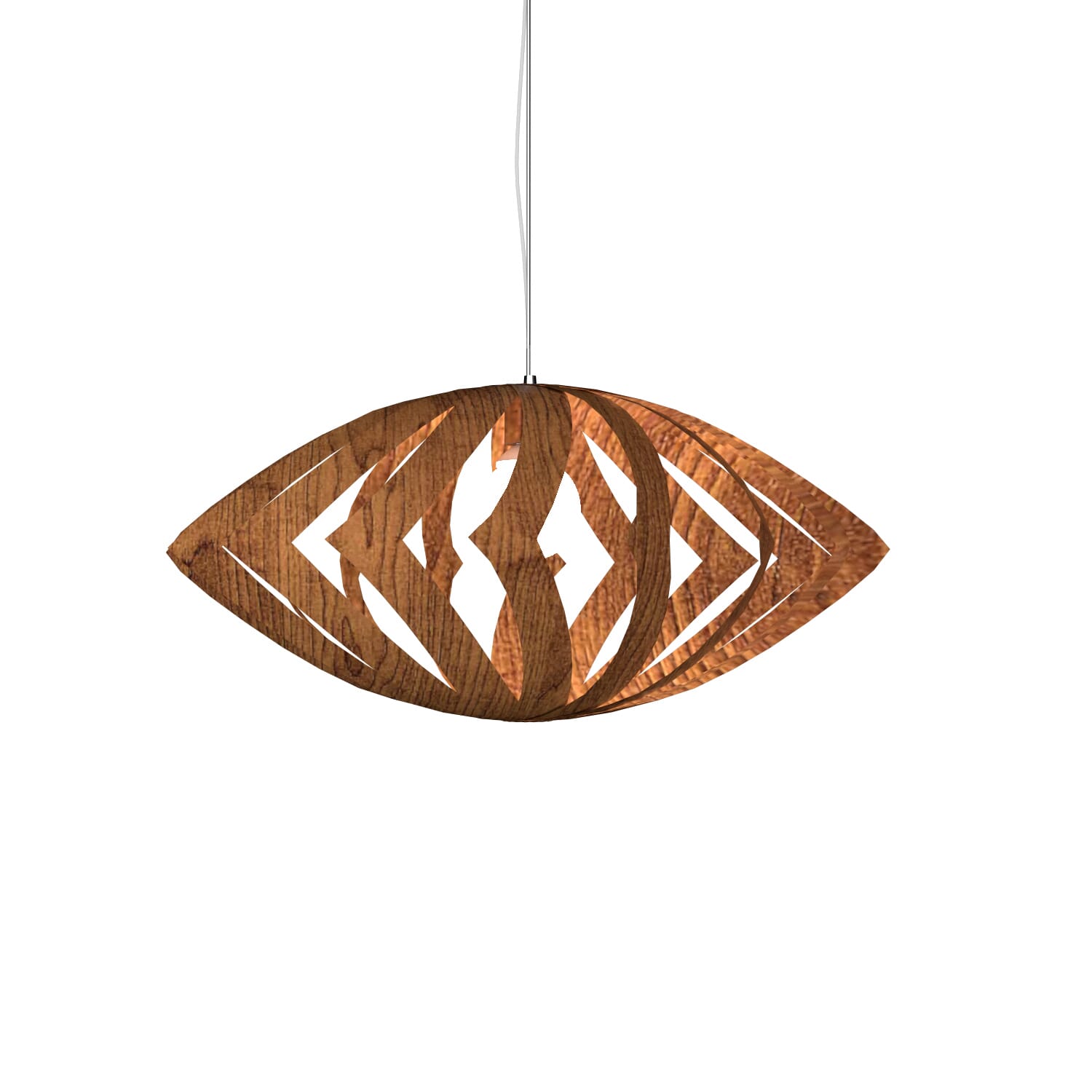 Clean 1-Light Pendant in Imbuia
