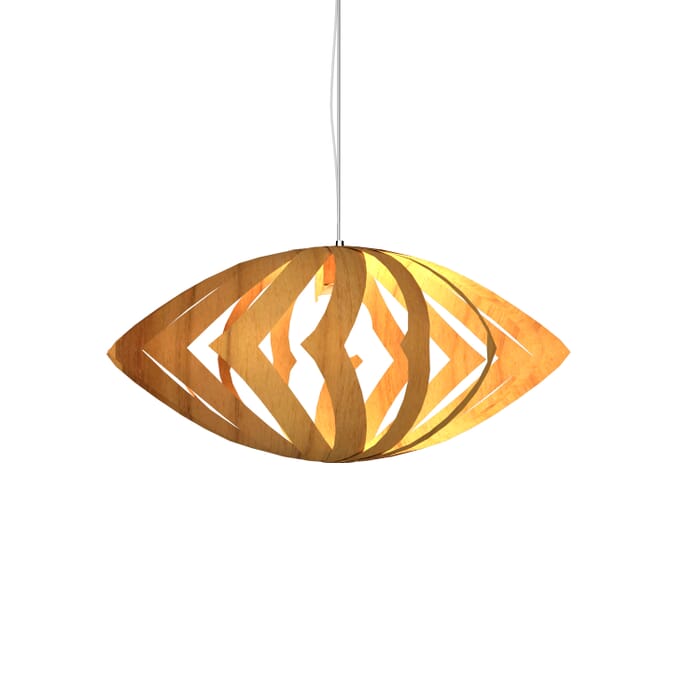 Clean 1-Light Pendant in Teak Clean 1-Light Pendant in Teak