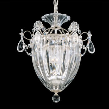 Schonbek Bagatelle 3-Light Pendant in Antique Silver with Clear Heritage Crystals