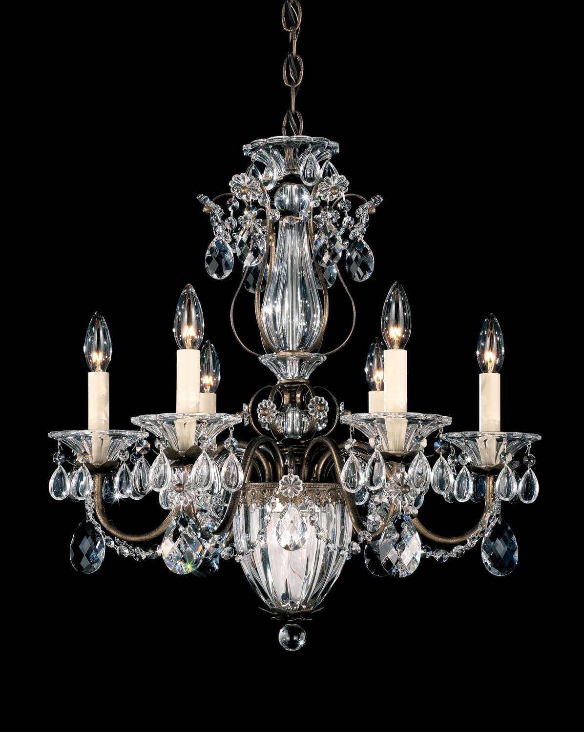 Bagatelle 6-Light Chandelier in Polished Silver