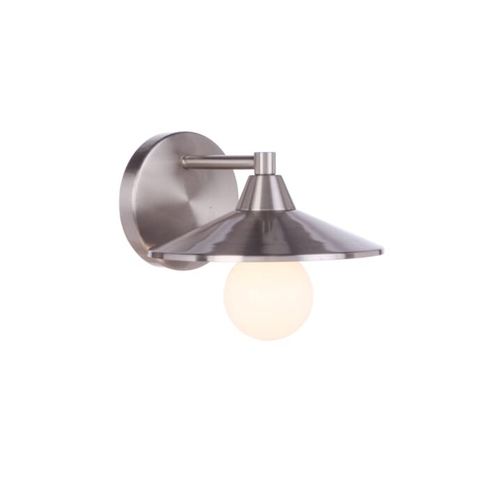 Craftmade Isaac Wall Sconce in Brushed Polished Nickel Craftmade Isaac Wall Sconce in Brushed Polished Nickel