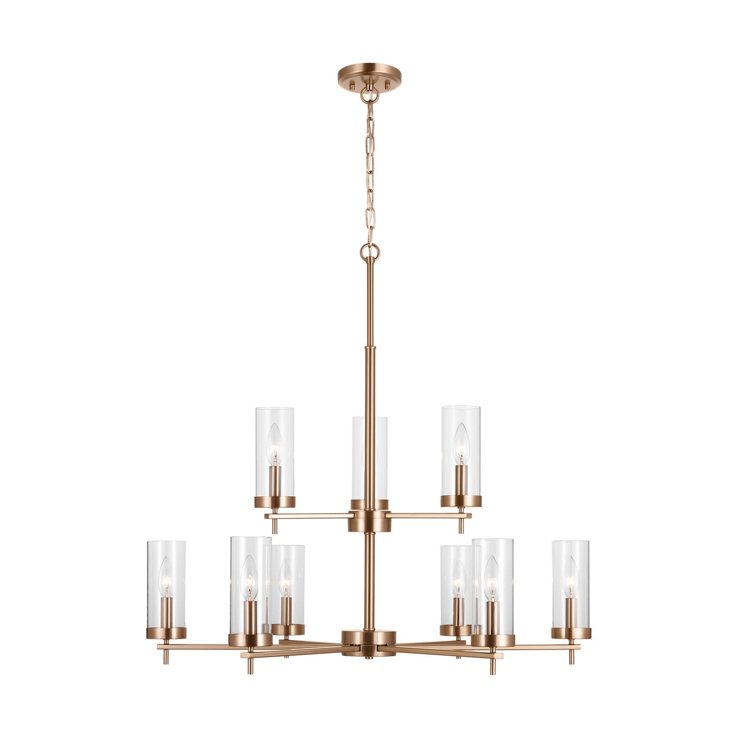 Nine Light Chandelier by Visual Comfort Studio