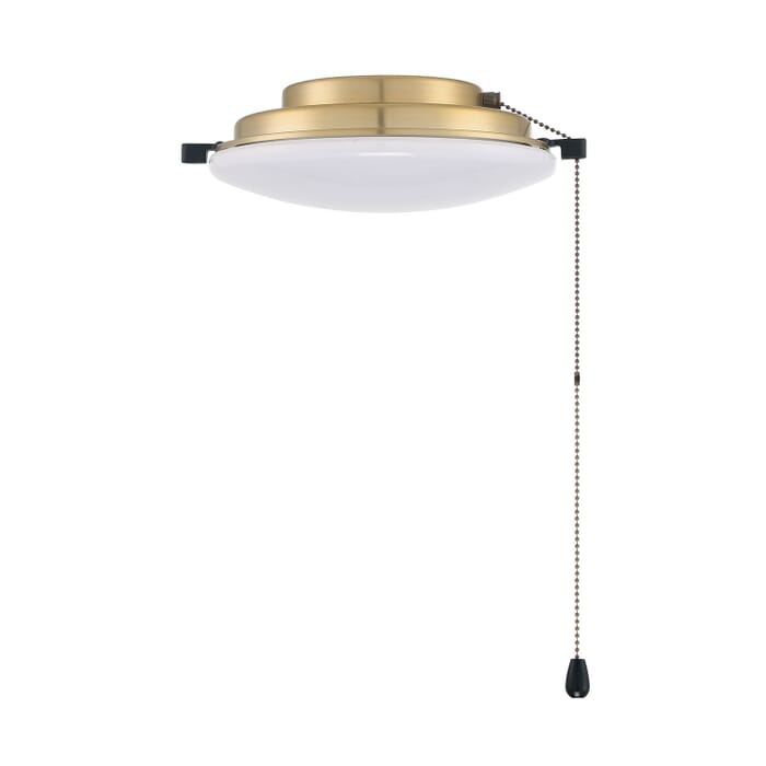 Light Kit-Disk 1-Light LED Fan Light Kit in Satin Brass Light Kit-Disk 1-Light LED Fan Light Kit in Satin Brass