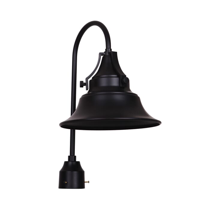 Union 1-Light Post Mount in Midnight Union 1-Light Post Mount in Midnight