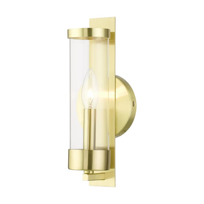 Castleton 1-Light Wall Sconce in Satin Brass Castleton 1-Light Wall Sconce in Satin Brass