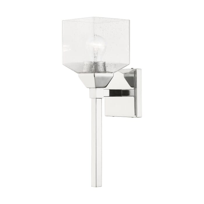 Aragon 1-Light Bathroom Vanity Sconce in Polished Chrome Aragon 1-Light Bathroom Vanity Sconce in Polished Chrome