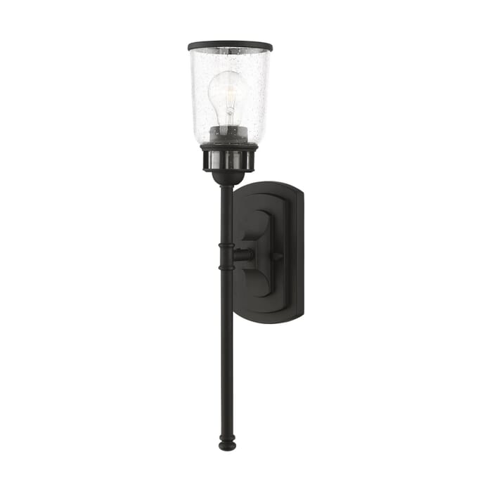 Lawrenceville 1-Light Wall Sconce in Black Lawrenceville 1-Light Wall Sconce in Black