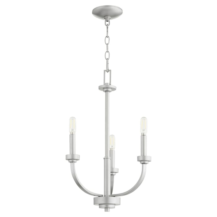 Three Light Chandelier by Quorum Three Light Chandelier by Quorum