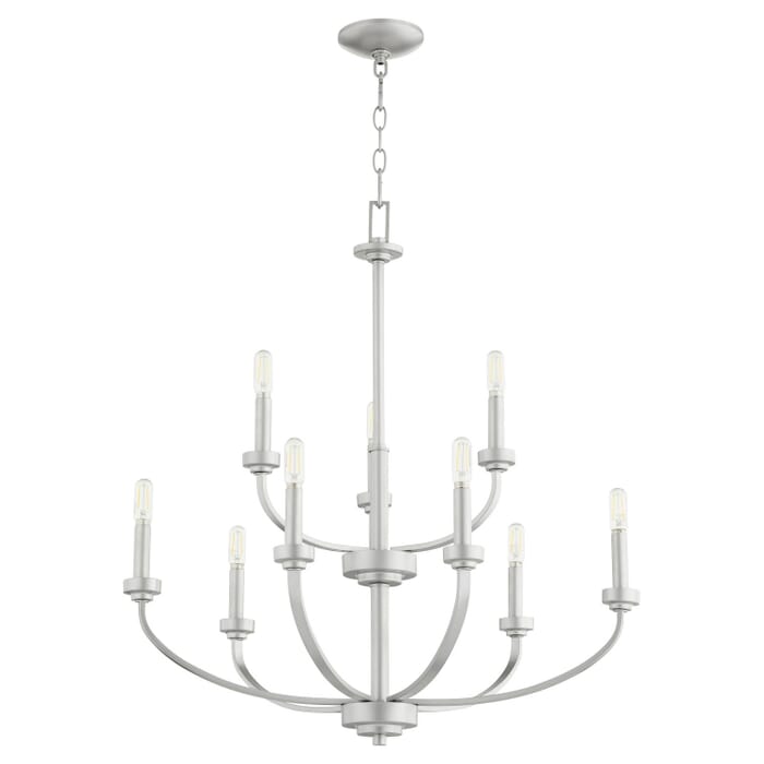 Nine Light Chandelier by Quorum Nine Light Chandelier by Quorum