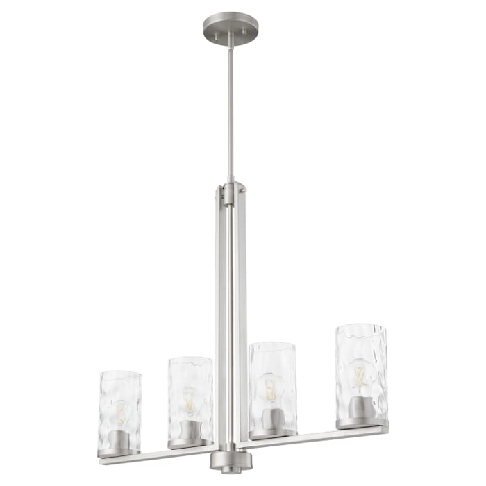 Four Light Linear Chandelier by Quorum Four Light Linear Chandelier by Quorum