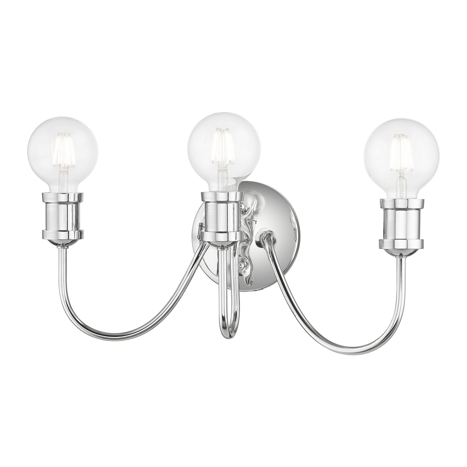 Lansdale 3-Light Bathroom Vanity Sconce in Polished Chrome