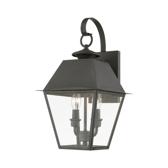 Wentworth 2-Light Outdoor Wall Lantern in Charcoal Wentworth 2-Light Outdoor Wall Lantern in Charcoal