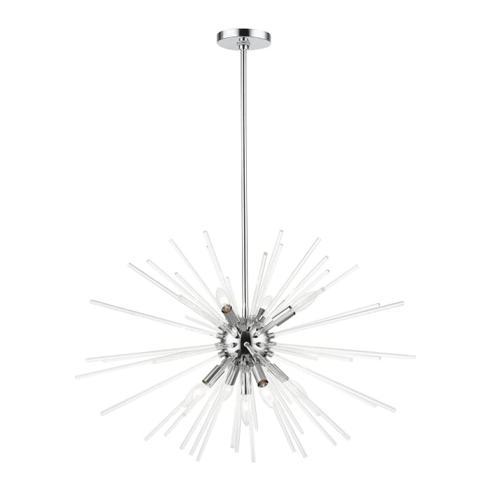 Utopia 9-Light Chandelier in Polished Chrome Utopia 9-Light Chandelier in Polished Chrome