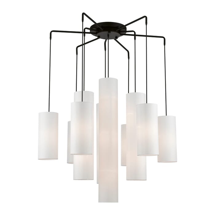 Strathmore 15-Light Foyer Chandelier in Black Strathmore 15-Light Foyer Chandelier in Black