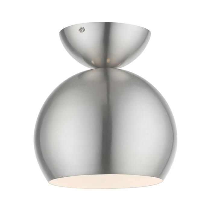 Stockton 1-Light Semi-Flush Mount in Brushed Nickel Stockton 1-Light Semi-Flush Mount in Brushed Nickel