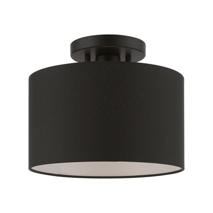 Bainbridge 1-Light Semi-Flush Mount in Black Bainbridge 1-Light Semi-Flush Mount in Black