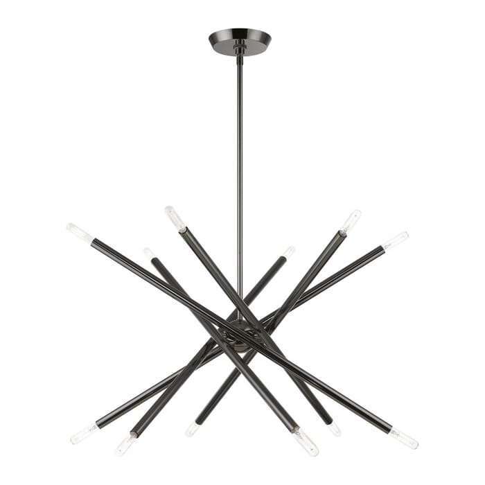 Soho 12-Light Chandelier in Black Chrome Soho 12-Light Chandelier in Black Chrome