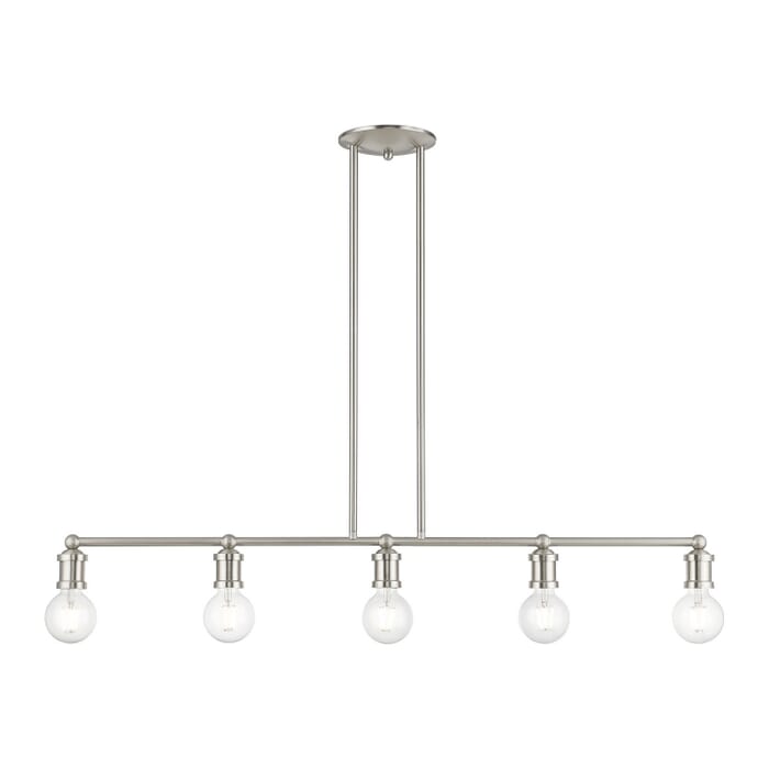 Lansdale 5-Light Linear Chandelier in Brushed Nickel Lansdale 5-Light Linear Chandelier in Brushed Nickel