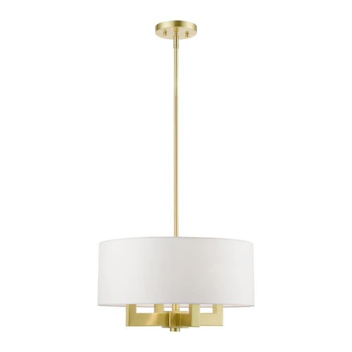 Cresthaven 4-Light Chandelier in Satin Brass Cresthaven 4-Light Chandelier in Satin Brass