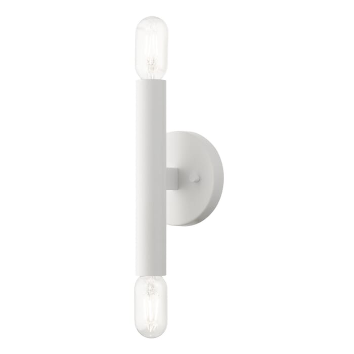 Copenhagen 2-Light Wall Sconce in White Copenhagen 2-Light Wall Sconce in White