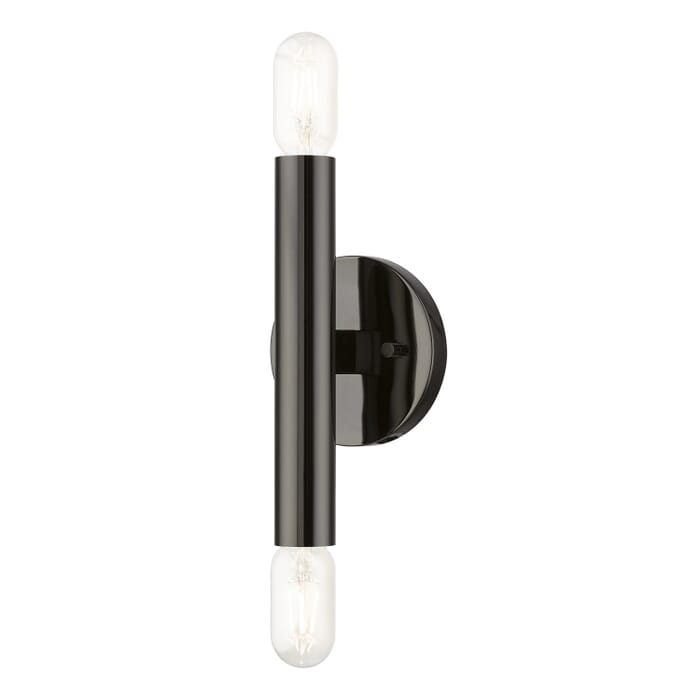 Copenhagen 2-Light Wall Sconce in Black Chrome Copenhagen 2-Light Wall Sconce in Black Chrome