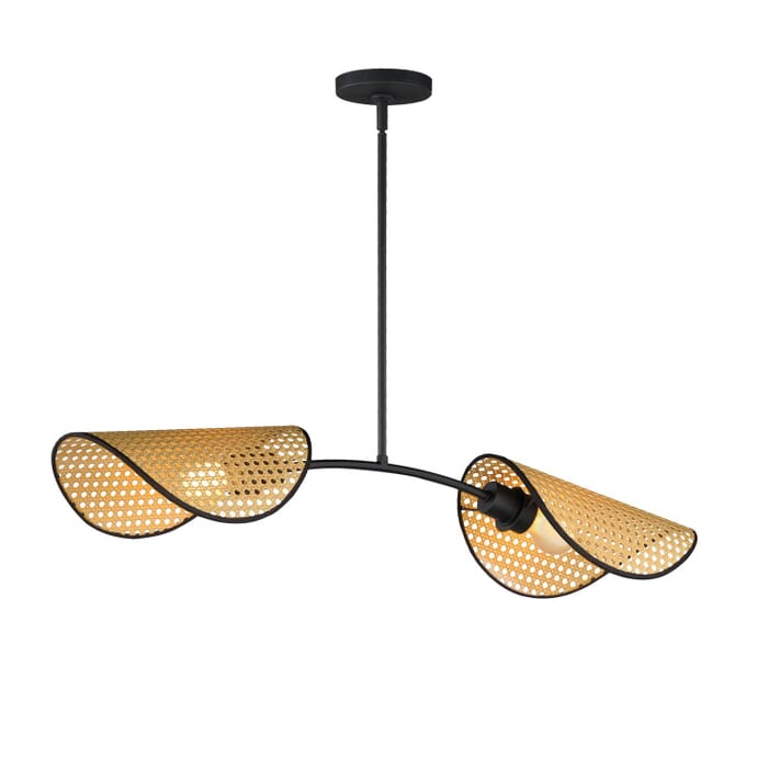 Bonnet 2-Light Chandelier in Black Bonnet 2-Light Chandelier in Black