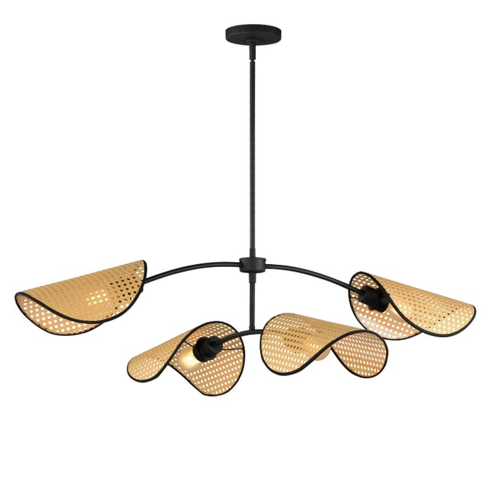 Bonnet 4-Light Chandelier in Black Bonnet 4-Light Chandelier in Black
