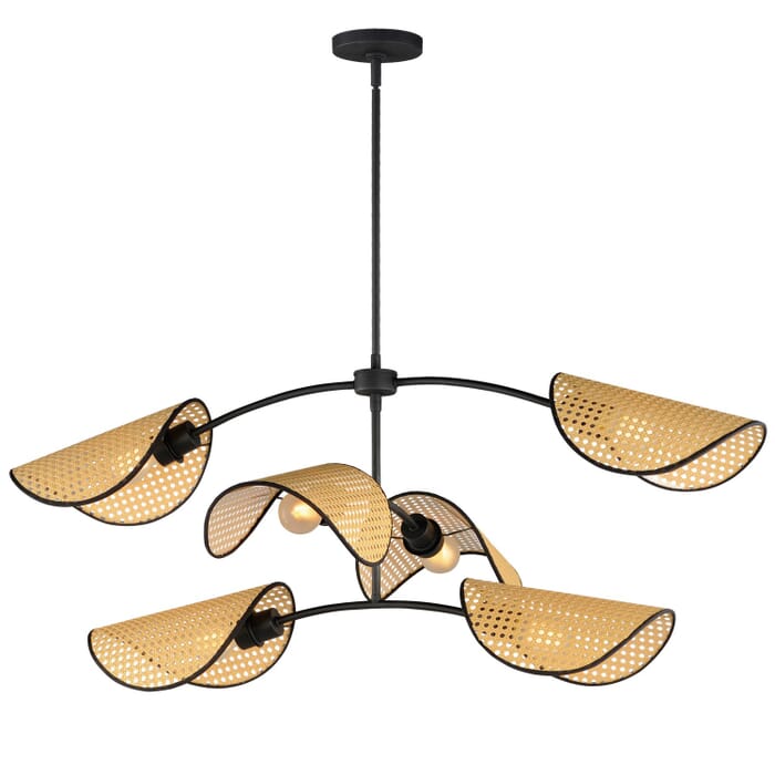 Bonnet 6-Light Chandelier in Black Bonnet 6-Light Chandelier in Black