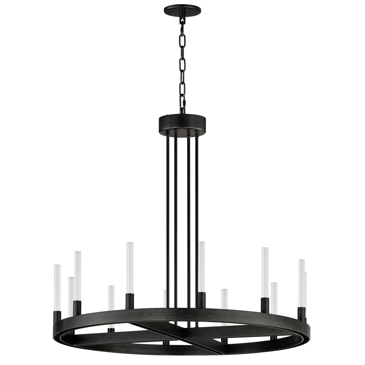 Ovation 12-Light LED Chandelier in Black