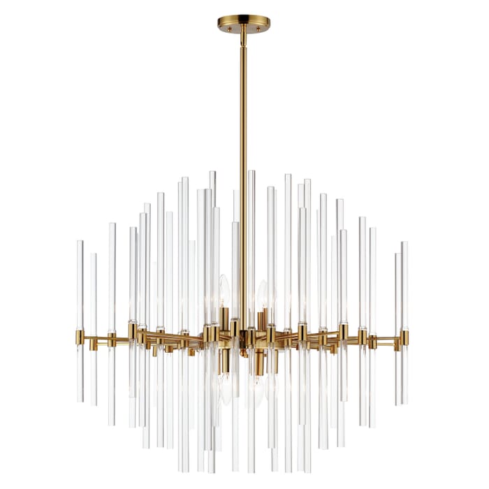 Divine 8-Light Chandelier in Heritage Divine 8-Light Chandelier in Heritage